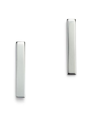 Bloomingdale's Fine Collection - Bar Stud Earrings in 14K White Gold