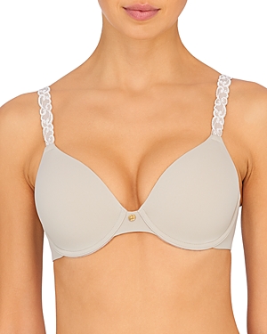 Natori Pure Luxe Full Fit Contour Bra In Marble/mascarpone