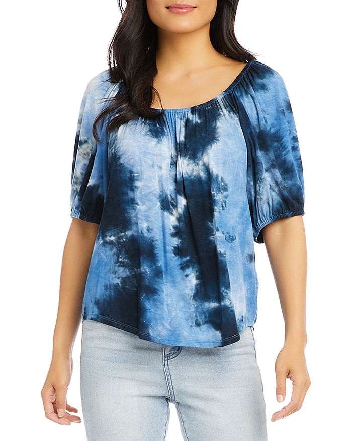 Karen kane tie new arrivals dye peasant top