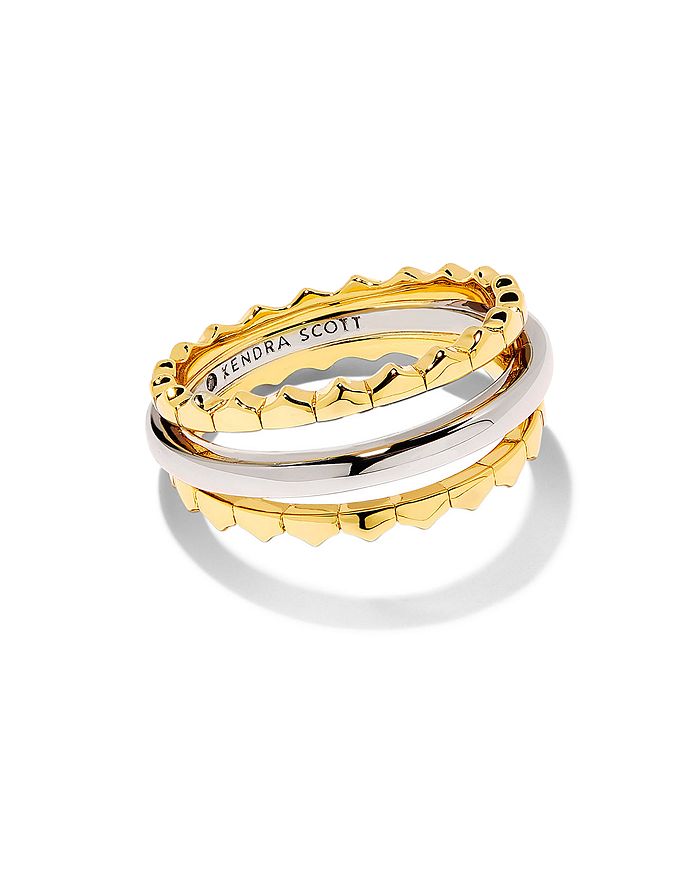 Triple rhodium plated band deals