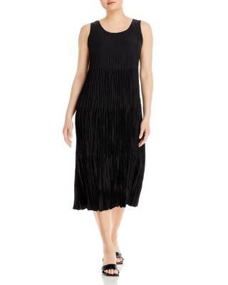 Eileen Fisher Crushed Silk Tiered Dress Bloomingdale s