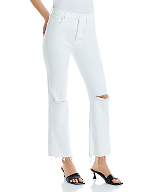 Mother The Tripper High Rise Ankle Fray Flare Jeans in Unfairest