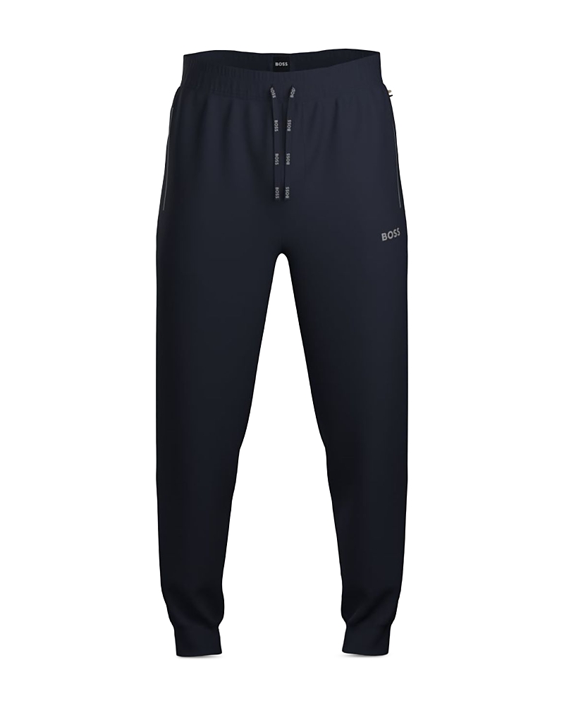 Boss Mix & Match Cotton Blend Logo Print Joggers Regular Fit
