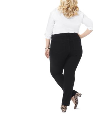 Marilyn High Rise Straight Jeans in Black
