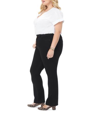 Barbara High Rise Bootcut Jeans in Black