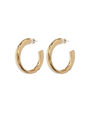 Luv Aj Architectural Statement Hoop Earrings in Gold Tone