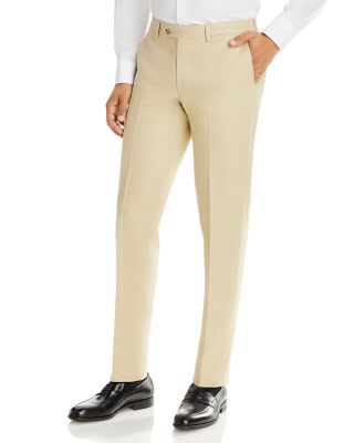 white christmas dresses Men's Noble Cream Stripe Wool Silk Linen Pants by StudioSuits main image 0
