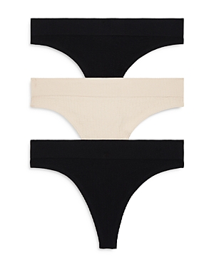 Honeydew Bailey Thong, Set Of 3 In Black/calm/black