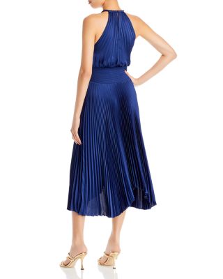 Renzo II Pleated Halter Dress