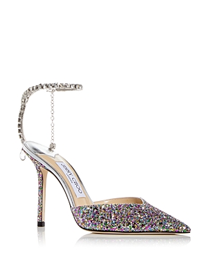 Jimmy Choo Women's Saeda 100 Embellished Pointed Toe Pumps In Confetti