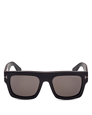 Shop Tom Ford Square Sunglasses, 53mm In Black/gray
