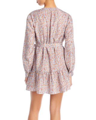 Rebecca Taylor Violet Fleur Belted Mini Dress | Bloomingdale's Women
