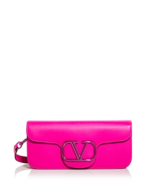 Leather crossbody bag Valentino Garavani Pink in Leather - 29596396
