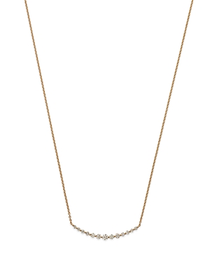 Bloomingdale's Diamond Curved Bar Necklace in 14K Yellow Gold, 0.30 ct. t.w. - 100% Exclusive