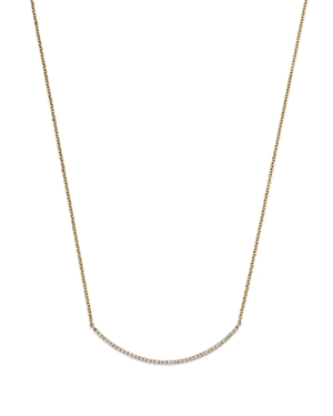 Bloomingdale's Diamond Curved Bar Necklace in 14K Yellow Gold, 0.50 ct. t.w. - 100% Exclusive
