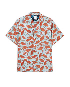 PS Paul Smith - Casual Fit Short Sleeve Leaf Print Shirt