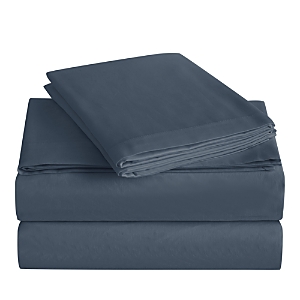 Charisma 310-thread Count Cotton Sateen Wrinkle-free California King Sheet Set In Blue