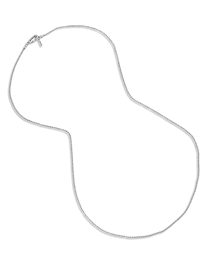 Allsaints Men's Ball Chain Long Necklace in Sterling Silver, 32