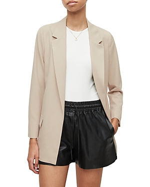 Allsaints Aleida Tri Blazer In Pale Taupe