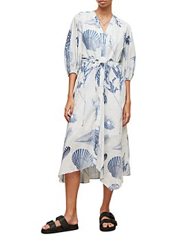 ALLSAINTS - Dalia Oceano Print Midi Dress