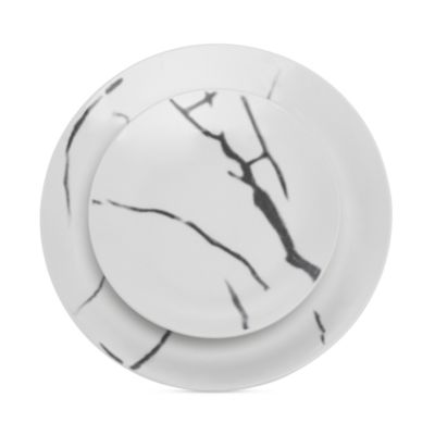 Boulon Black 12 Piece Porcelain Dinnerware Set 