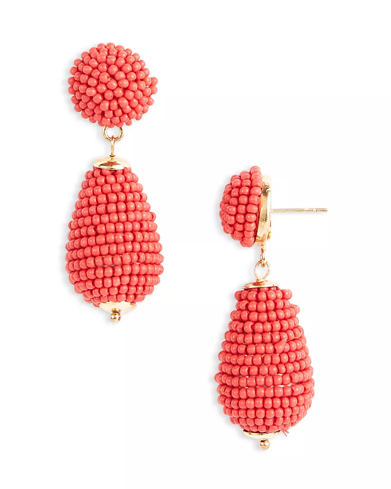 Kenneth Jay Lane Beaded Drop Earrings