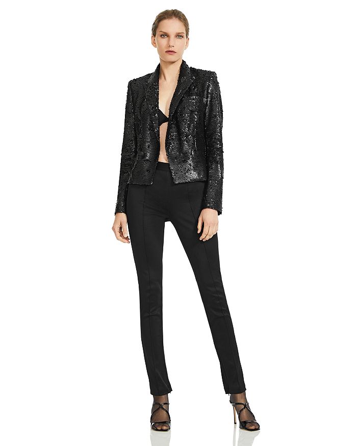 L'AGENCE Brooke Cropped Sequined Blazer - 150th Anniversary Exclusive ...