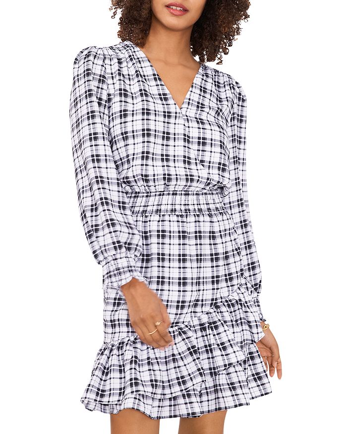 Vince camuto plaid dress sales