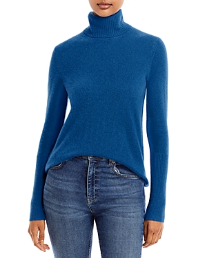 Aqua Cashmere Cashmere Turtleneck Sweater - 100% Exclusive In Denim Blue