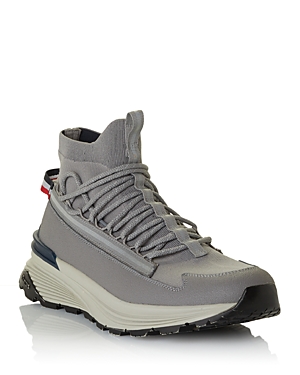 MONCLER MONTE RUNNER LACE UP HIGH TOP RUNNING SNEAKERS