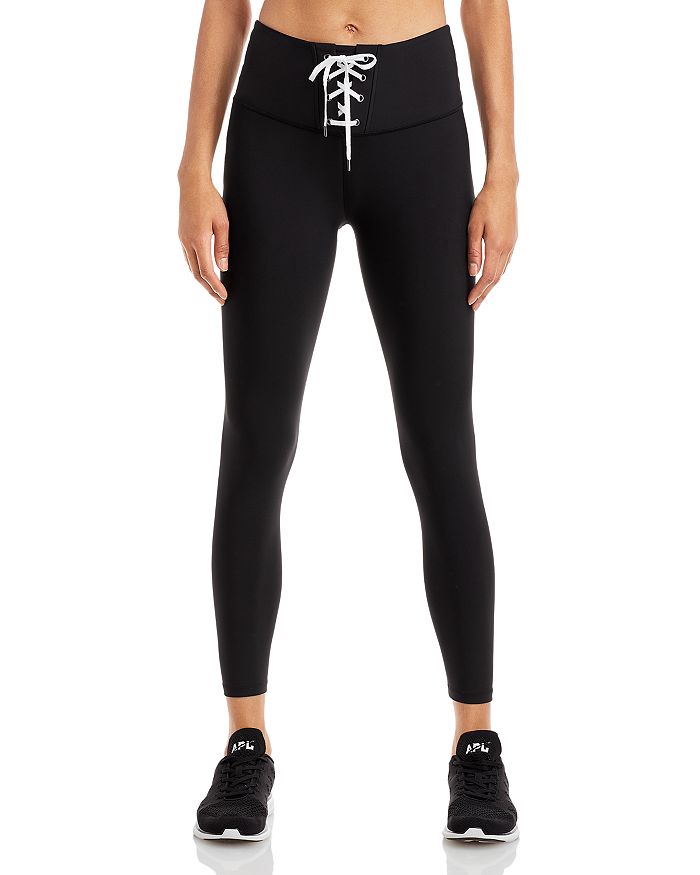 Womens Active Lace-Up Leggings Black, Guess Activewear