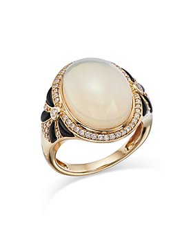 Bloomingdale's - Opal, Onyx & Diamond Statement Ring in 14K Yellow Gold - 100% Exclusive