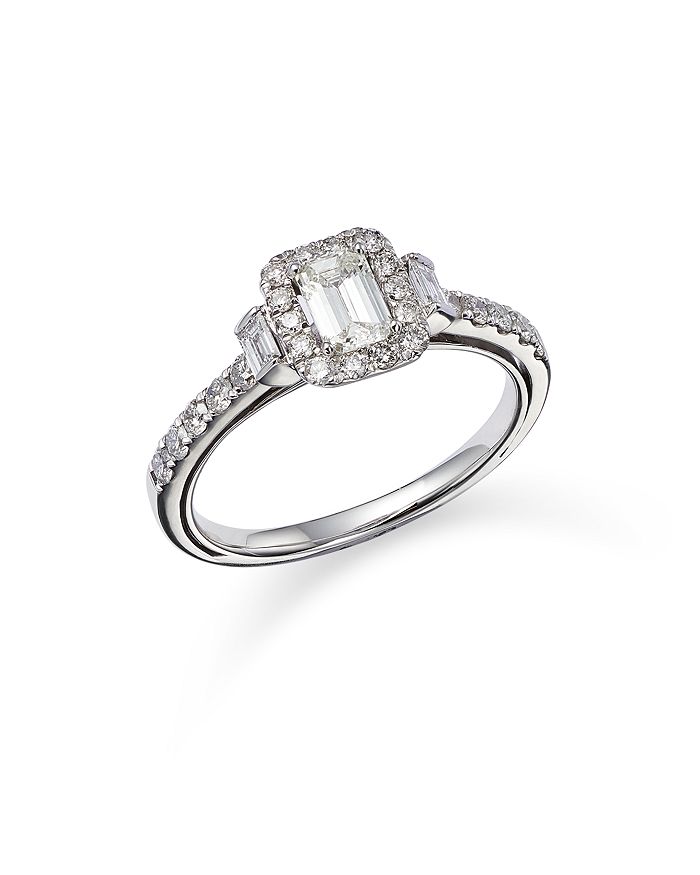 Bloomingdale's - Luxe Diamond Emerald-Cut Engagement Ring in 14K White Gold, 1.0 ct. t.w. - 100% Exclusive