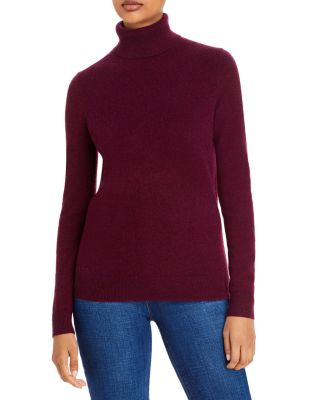 red turtleneck cashmere sweater