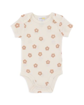 Girls' Printed Cotton Bodysuit, 3 Pack - Baby