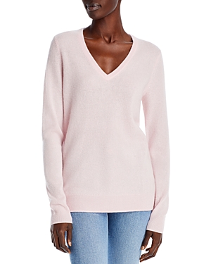 C By Bloomingdale's V-neck Cashmere Sweater - 100% Exclusive In Cloud Rose