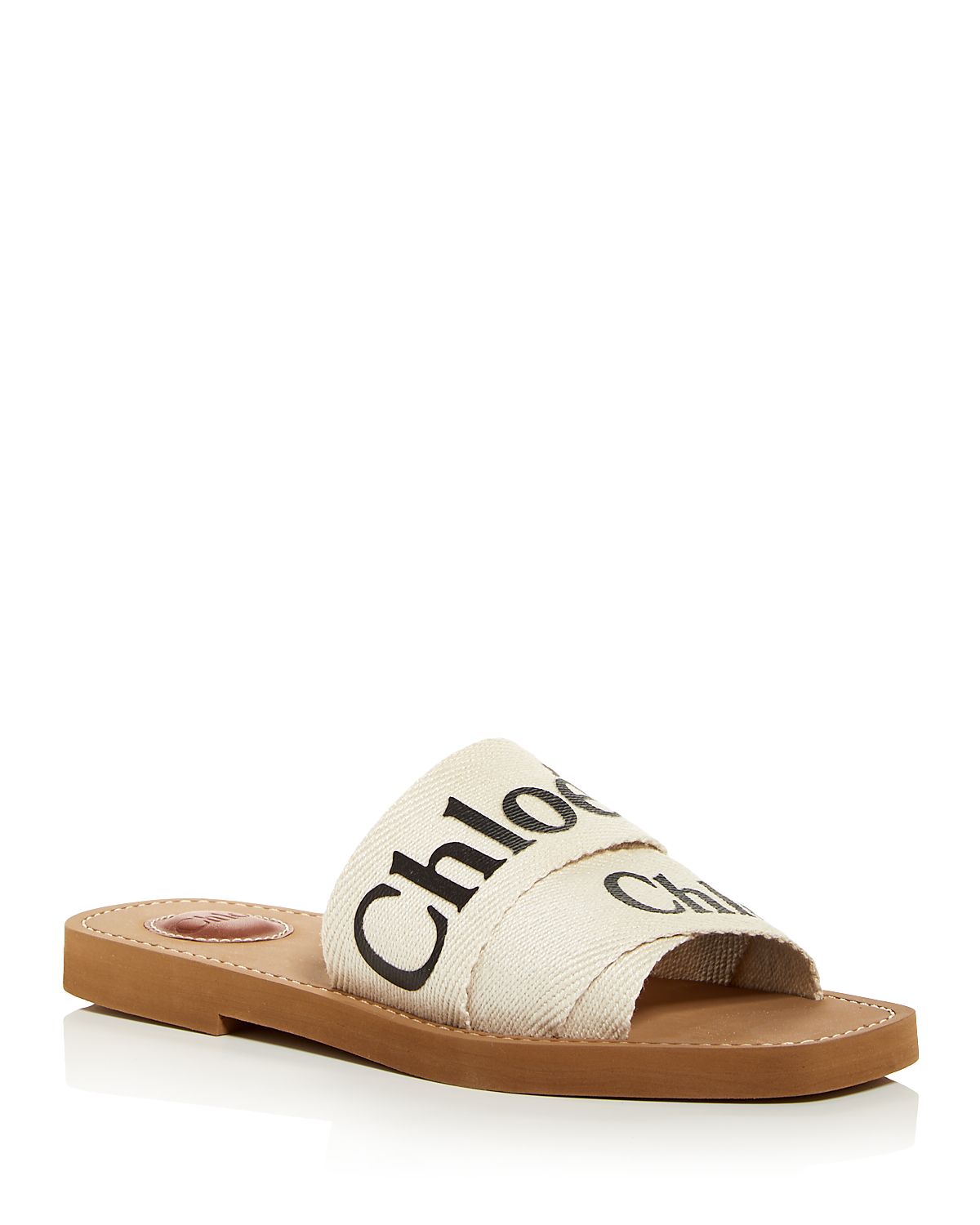 Chloe Women's Woody Logo Slide Sandals