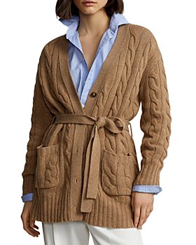 Ralph Lauren - Cable Knit Belted Cardigan