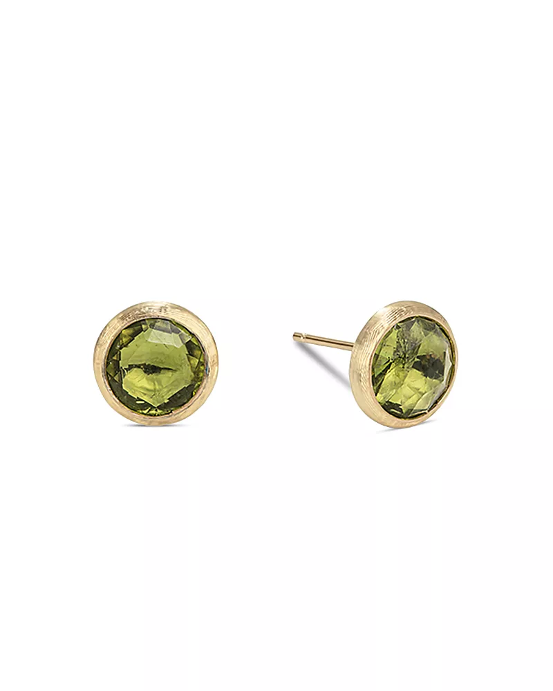 Marco Bicego 18K Yellow Gold Jaipur Color Peridot Stud Earrings