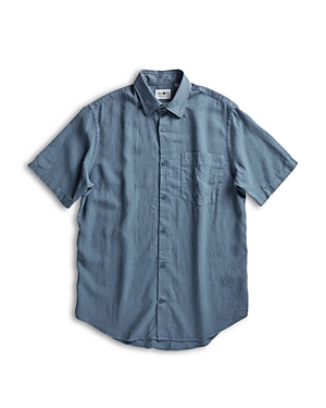 Nn07 Arne Short Sleeve Shirt In Blue
