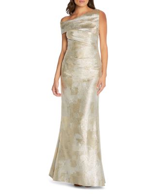 Aidan Mattox - Jacquard Asymmetrical Gown