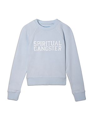 Spiritual Gangster Girls' Bridget Raglan Sweatshirt - Little Kid, Big Kid In Aquarius