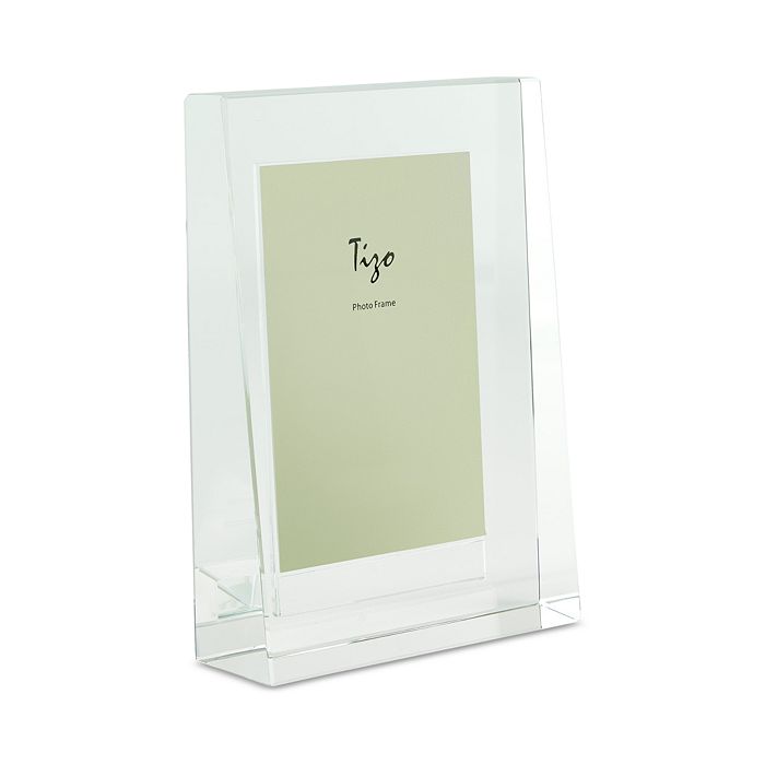 Tizo Clear Crystal Glass PyramidShaped Picture Frame Bloomingdale's