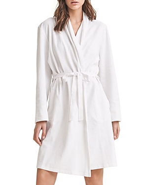 Skin Organic Cotton French Terry Robe In White