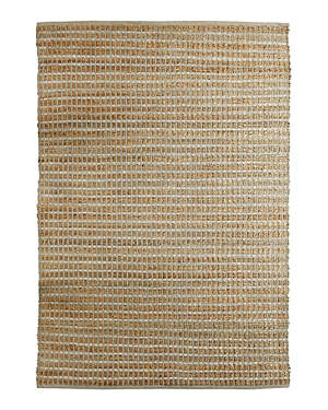 Lr Home Origin Modern Grid Natural Jute Area Rug, 5' X 7'9 In Ivory/gray