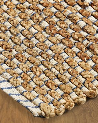 LR Home Origin Stitching Natural Jute Area Rug, 5' x 7'9"