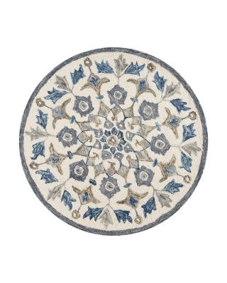 Lr Home Radiance Floral Round Area Rug, 6' x 6'