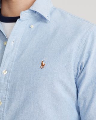 Classic Fit Long Sleeve Cotton Oxford Button Down Shirt