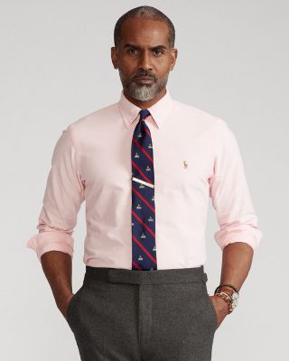 Classic Fit Long Sleeve Cotton Oxford Button Down Shirt