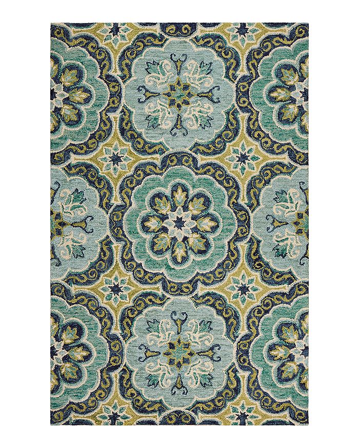 LR Home Radiance Green Gardens Area Rug, 5' x 7'9
